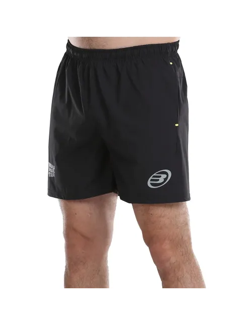 Pantalon Corto Bullpadel Lunes Negro | Ofertas de pádel